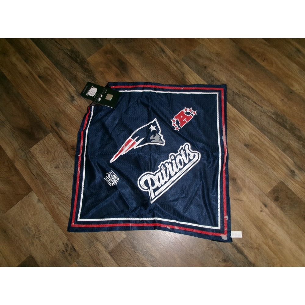 NEW ENGLAND PATRIOTS BANDAN DOO RAG HAT CAP 24X24   00S Y2K VINTAGE G1